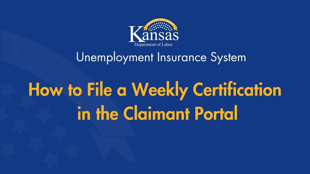 How to File a Weekly Certification
