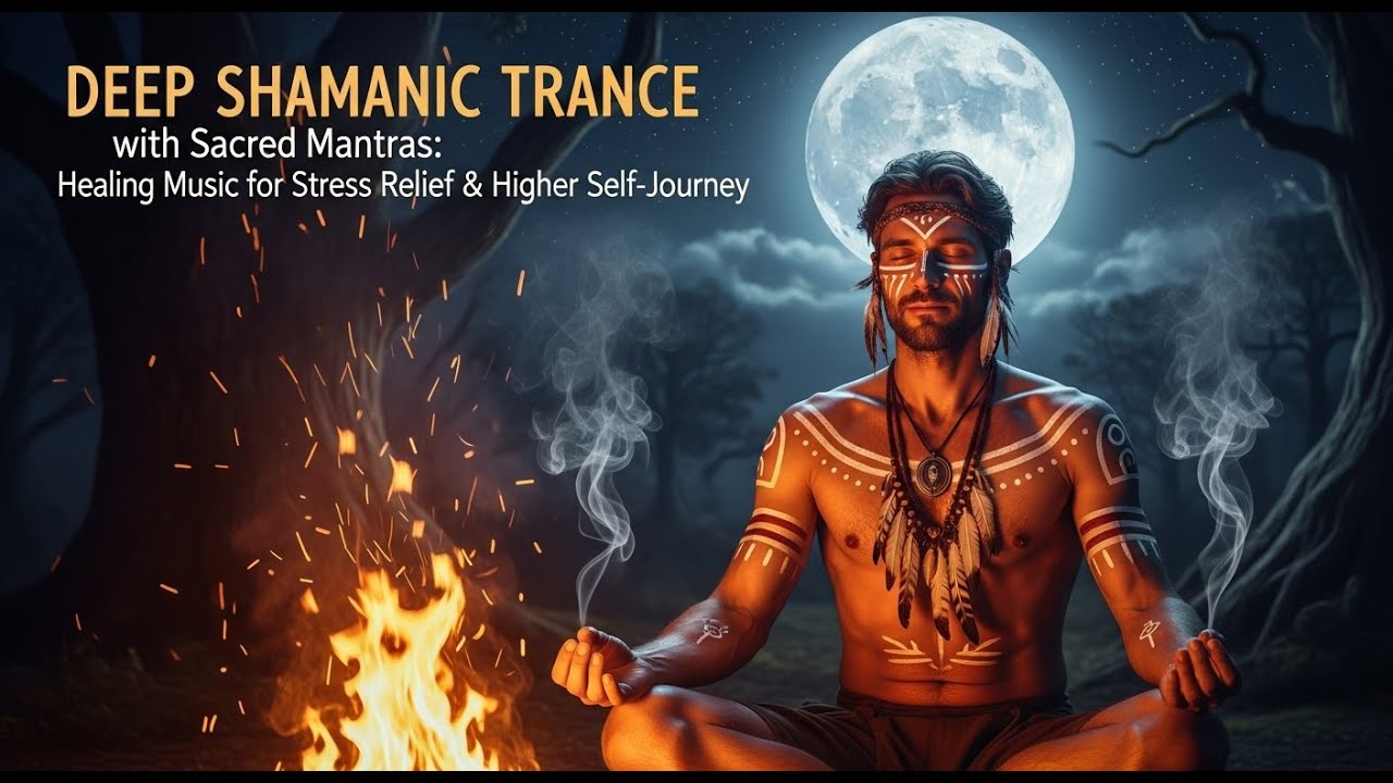 🌙 Deep Shamanic Trance with Sacred Mantras: Healing Music for Stress ...