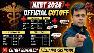 NEET 2026  Expected Cutoff for Govt College | AIQ vs State Wise Full Analysis GEN/OBC/SC/ST