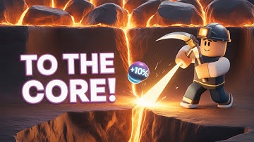 ⛏️ I Used a SUPER PICKAXE to Dig to the CORE of the Earth in Roblox! 🌍💥