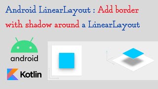 Android LinearLayout : Add border with shadow around a LinearLayout screenshot 5