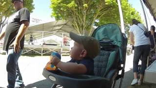 Caleb at the Oregon State Fair with his sippy cup