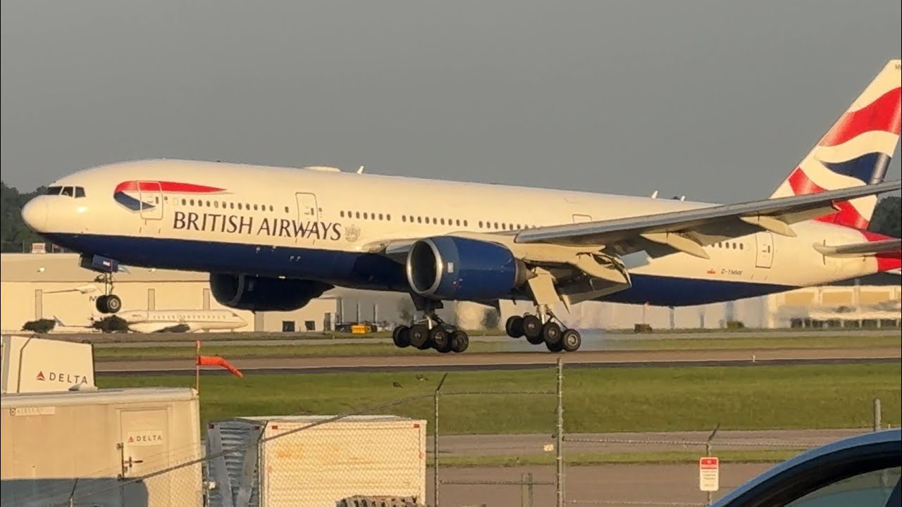 BA223 777-200ER 02L - YouTube