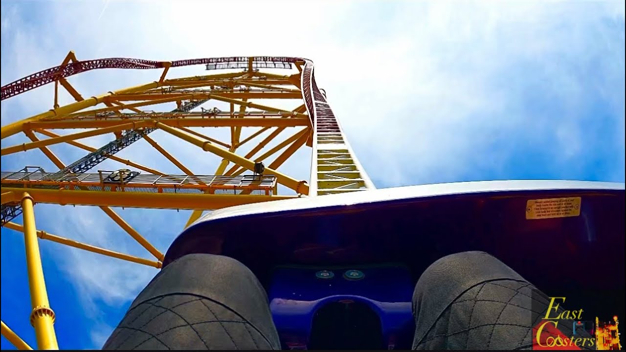 Top Thrill Dragster POV 4K 60fps Intamin Strata Coaster Cedar Point Sandusky, OH