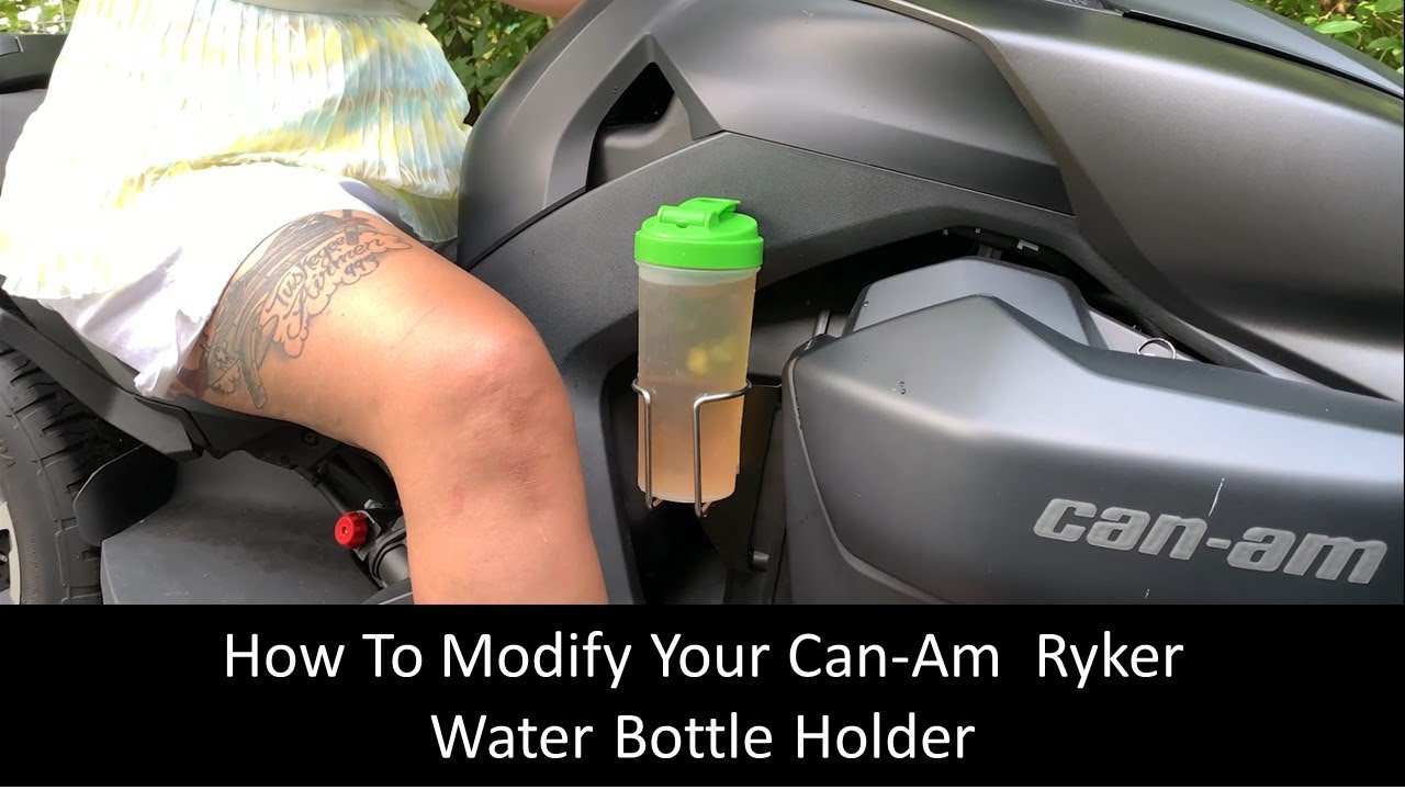 How To Modify Your Can Am Ryker Water Bottle Holder YouTube