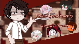 [0,5X]🔪 Visual Novels React To Mmc/My/N As Vincent Charbonneau [Dead Plate] 🔪