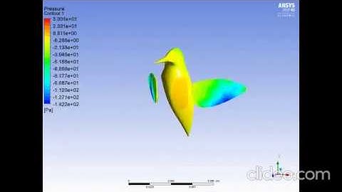 Hummingbird With Flapping Wings (ANSYS FLUENT)