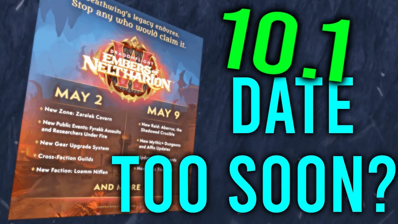 10.1 RELEASE DATE OUT! Too Soon?