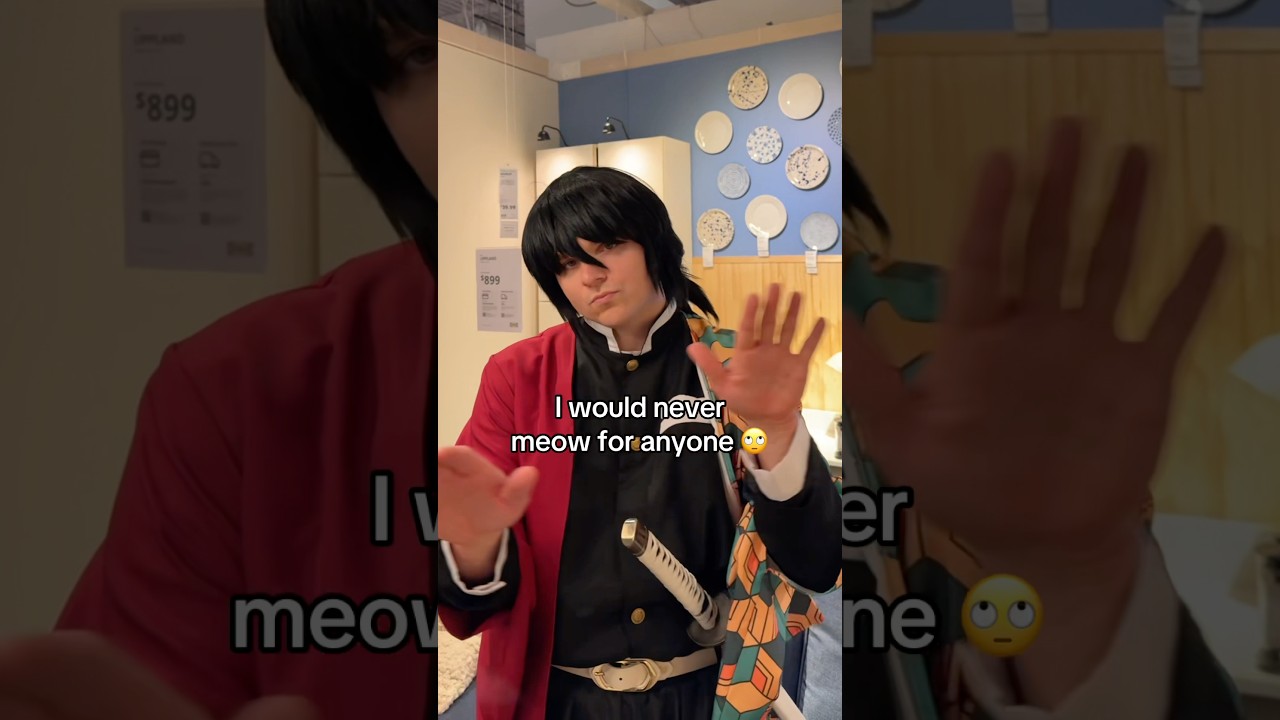 MEOW MEOW TOMIOKA ‼️😽 #anime #demonslayer #giyushino #giyuutomioka