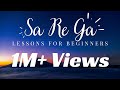 Sa re ga lesson 1  beginners alankar  training for beginners  classical music  c scale