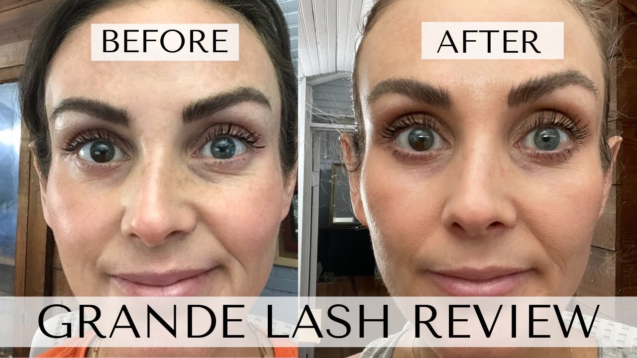 Grande Lash BEFORE AND AFTER Review, 2 month trial, thoughts YouTube