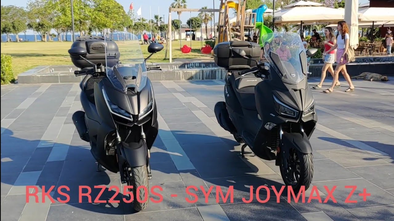 RKS RZ250S - SYM JOYMAX Z+ - YouTube