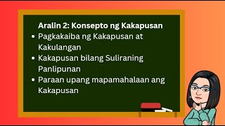 Unang Markahan Aralin 2 Konsepto ng Kakapusan Unang Markahan Aralin 2 Konsepto ng Kakapusan