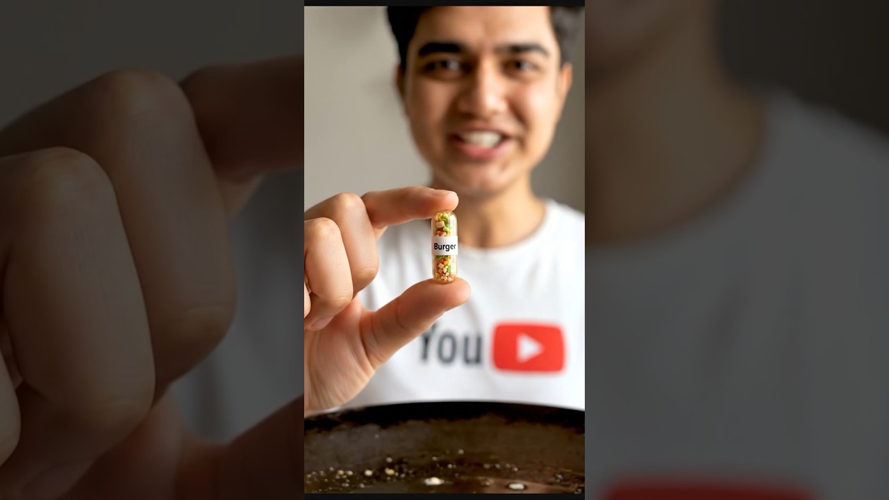 Small Capsule to Burger😱 Realastic food experiments |AI Cooking Shorts