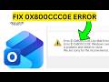 How To Fix Outlook Error 0x800ccc0e(EASY)