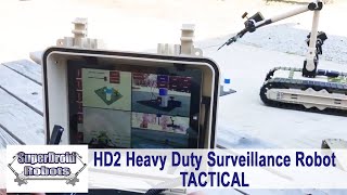 Robot Diffuses Bomb Simulation  HD2 Mastiff Robot Operational Demonstration by SuperDroid Robots