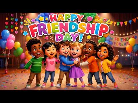 Happy Friendship Day! 🎉 | Fun Friendship Song for Kids  Happy Friendship Day Song for Kid