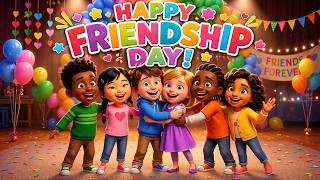 Happy Friendship Day! 🎉 | Fun Friendship Song for Kids  Happy Friendship Day Song for Kid