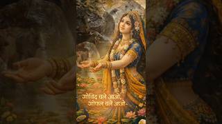 Govind Chale Aavo 🙏 | Beautiful Krishna Bhajan | Radha Krishna Status #shorts