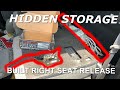 Built right rear seat storage Install F250/F150 (HIDDEN STORAGE) 2017-Present