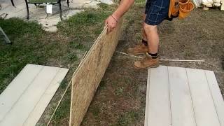 How To Cut, Build, And Hang A Set Of Basic Double Doors For Your Shed Project Part 1