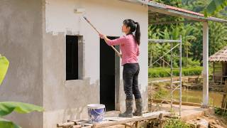 Painting My Newly Built House Alone and Completing My Dream Countryside Home Today | Farm Girl Daily