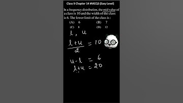 MCQ3 #cbse #mathsshorts Class 9 Chapter 14 Easy Level 📖 | Physics Wallah