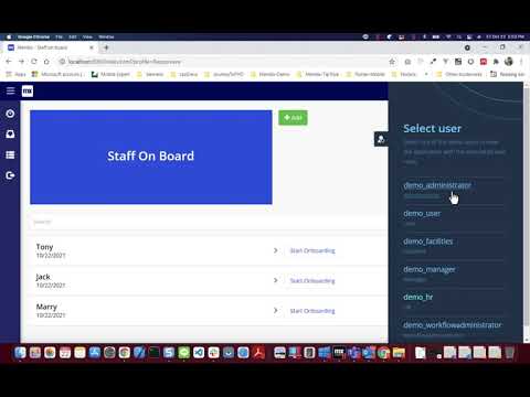 Mendix Workflow - Staff on boarding process