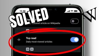How to enable the top read option on Wikipedia