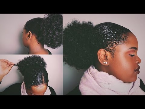 Slick Back Puff Natural Hair Tutorial Youtube