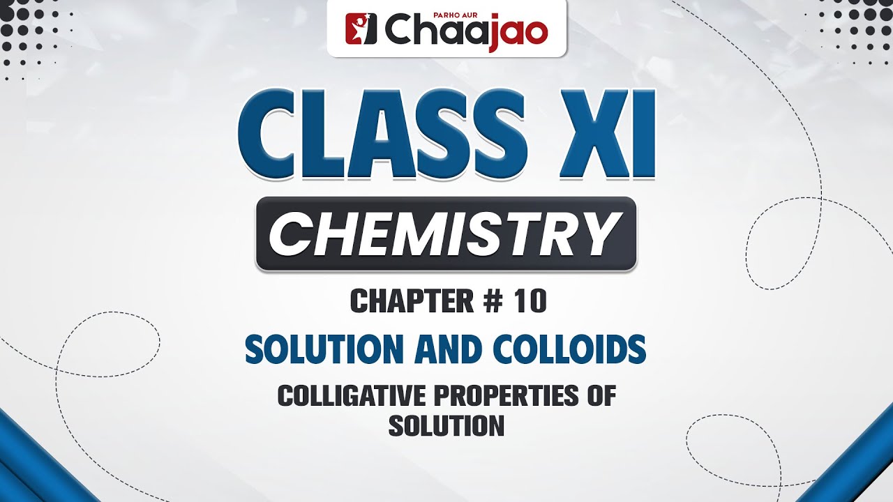 Colligative properties of solution - YouTube