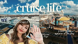 what it's like to cruise in europe + royal caribbean explorer of the seas ship tour