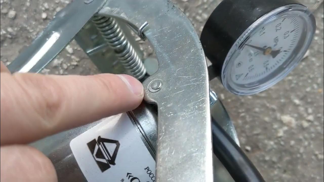 Обзор - отзыв насос ножной СЭД-ВАД металлический с манометром BI26237 ...