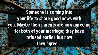 Someone is coming into your life to share good news with you. Maybe their parents are now...