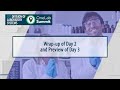 Wrap-up of Day 2 and Preview of Day 3