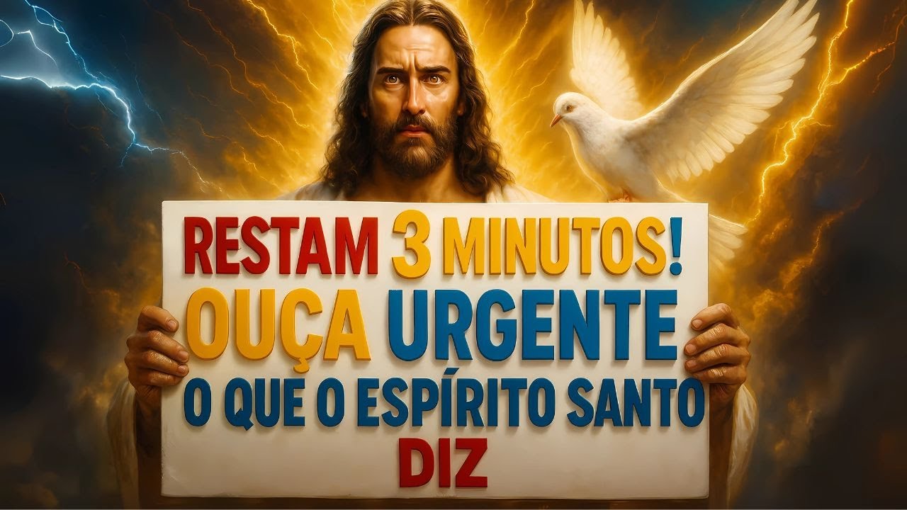 RESTAM 3 MINUTOS! OUÇA URGENTE O QUE O ESPIRITO SANTO DIZ