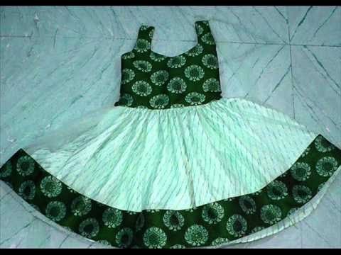 small girl frock cutting