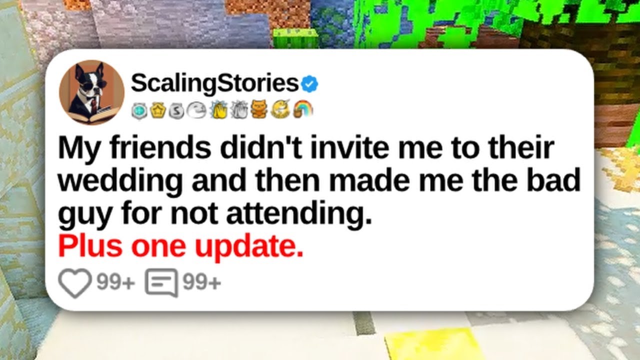 My Friends Didn’t Invite Me to Their Wedding and Then Made Me the Bad Guy... | Reddit Updates