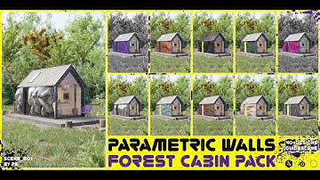 Parametric Walls - Forest Cabin Bundle