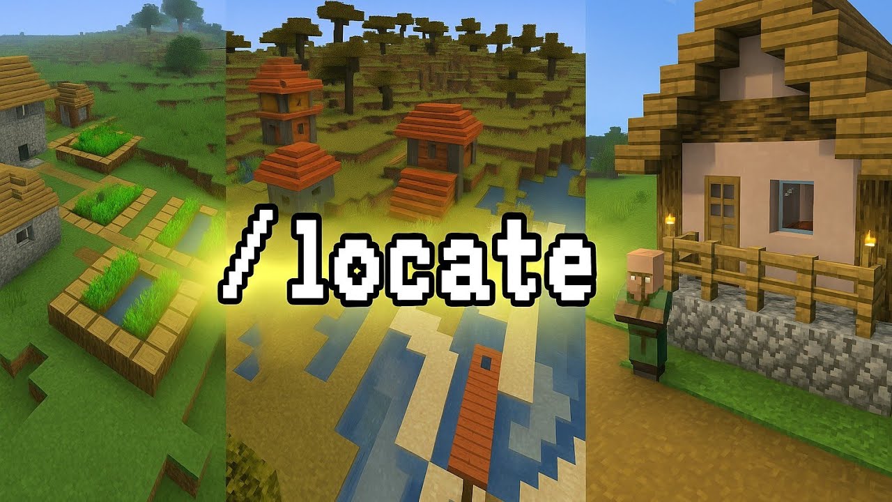 Cara Mengetahui Koordinat Bangunan/Villager, dll, Dengan /Locate di