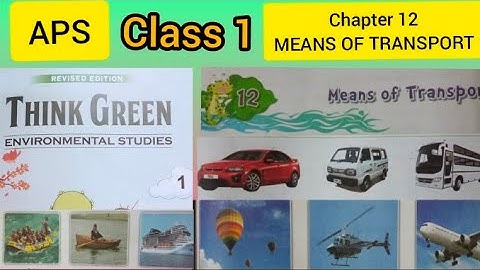 Class 1, (E.V.S) Chapter 12 - MEANS OF TRANSPORT..Online Class..Army public school 😊