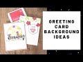 Creating Greeting Card Backgrounds with Small Stamps & Saturday Storytime