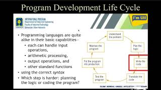 Program Development Life Cycle Part 2
