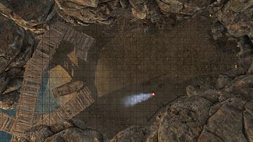 D&D Animated Encounter Battle Map - Cove Cave