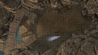 D&D Animated Encounter Battle Map - Cove Cave