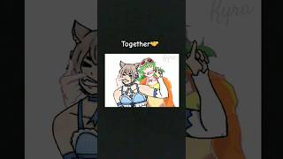 2 artists 1 base #trend #fyp #art #digitalart #rezero #gumi #vocaloid #artist #artcollab #collab