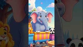 Zoo animals are taking a magical train ride! #KidsLearning #viralvideo #trendingshorts #cartoon