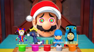 Mario Party Superstars All Minigames - Pomni Vs Thomas Vs POCOYO Vs Tom (Master Difficulty)