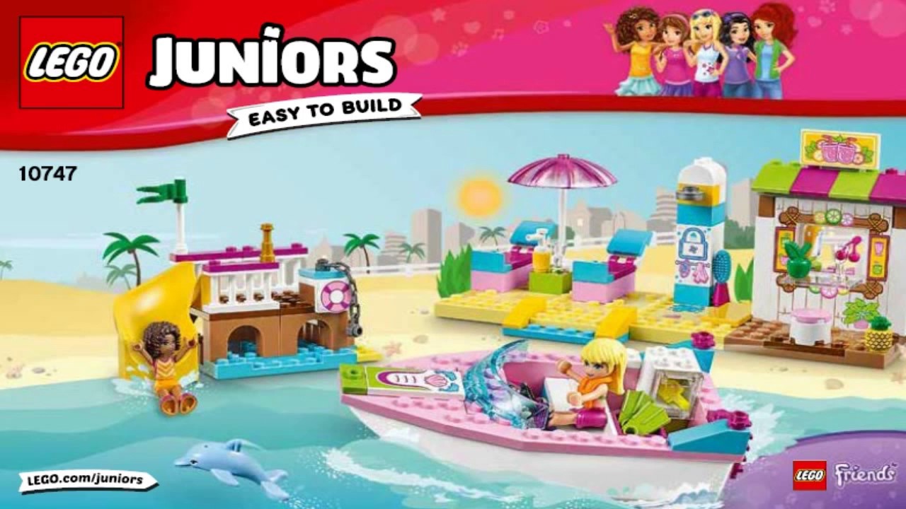 lego juniors andrea & stephanie's beach holiday