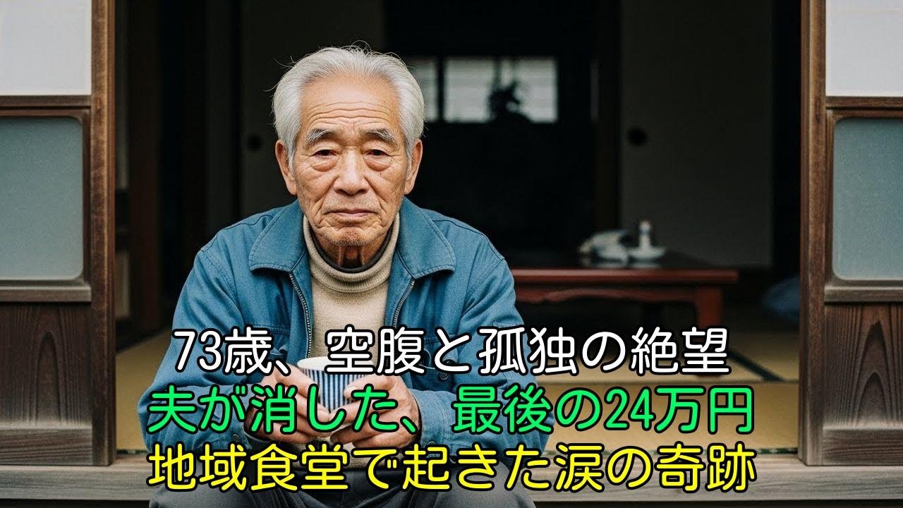 【感動】「もうダメだ…」年金月13万で絶望した73歳夫婦。地域食堂で辿り着いた“本当の幸せ”と涙の第二の人生